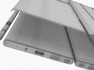 samsung galaxy note 20 ultra black 3D 模型