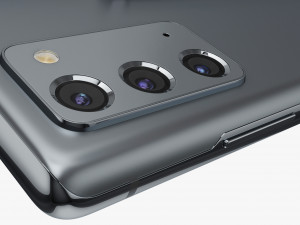 samsung galaxy note 20 gray 3D Model