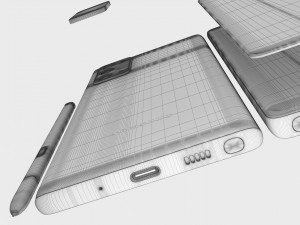 samsung galaxy note 20 gray 3D Model
