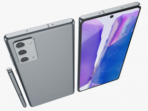 samsung galaxy note 20 all colors 3D Model