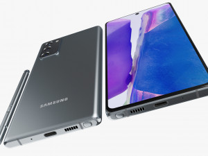 samsung galaxy note 20 all colors 3D Model