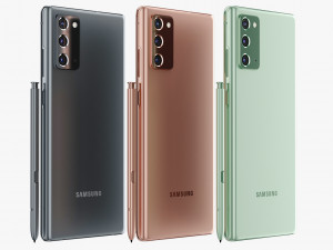 samsung galaxy note 20 all colors 3D Model