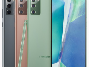 samsung galaxy note 20 all colors 3D Model