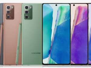 samsung galaxy note 20 all colors 3D Model