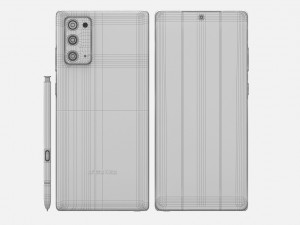 samsung galaxy note 20 all colors 3D Model