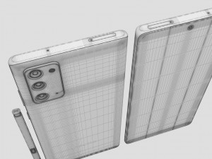 samsung galaxy note 20 all colors 3D Model