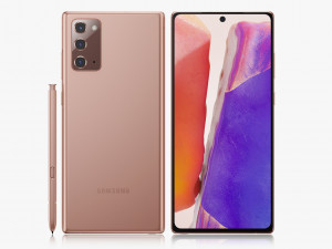 samsung galaxy note 20 20 ultra all colors Modelo 3D