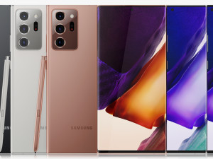 samsung galaxy note 20 20 ultra all colors Modelo 3D