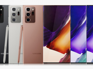 samsung galaxy note 20 20 ultra all colors Modelo 3D