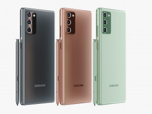 samsung galaxy note 20 20 ultra all colors Modelo 3D