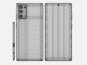 samsung galaxy note 20 20 ultra all colors Modelo 3D