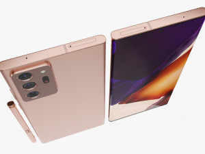samsung galaxy note 20 20 ultra all colors Modelo 3D