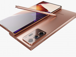 samsung galaxy note 20 20 ultra all colors Modelo 3D