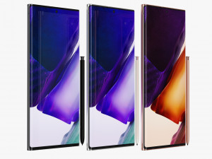 samsung galaxy note 20 20 ultra all colors Modelo 3D