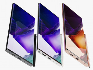 samsung galaxy note 20 20 ultra all colors Modelo 3D