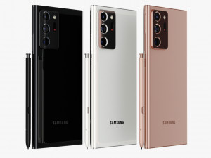 samsung galaxy note 20 20 ultra all colors Modelo 3D
