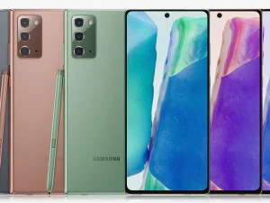 samsung galaxy note 20 20 ultra z fold 2 all colors 3D Model