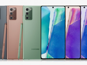 samsung galaxy note 20 20 ultra z fold 2 all colors 3D 모델