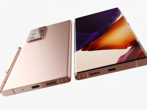 samsung galaxy note 20 20 ultra z fold 2 all colors 3D Model