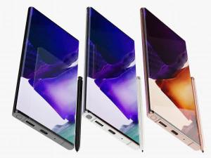 samsung galaxy note 20 20 ultra z fold 2 all colors 3D Model