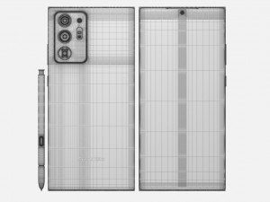 samsung galaxy note 20 20 ultra z fold 2 all colors 3D 모델