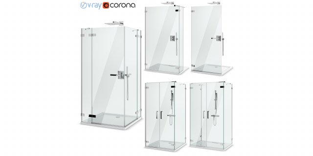 cabin showers radaway arta set 99 Modello 3D .c4d .max .obj .3ds .fbx .stl .blend