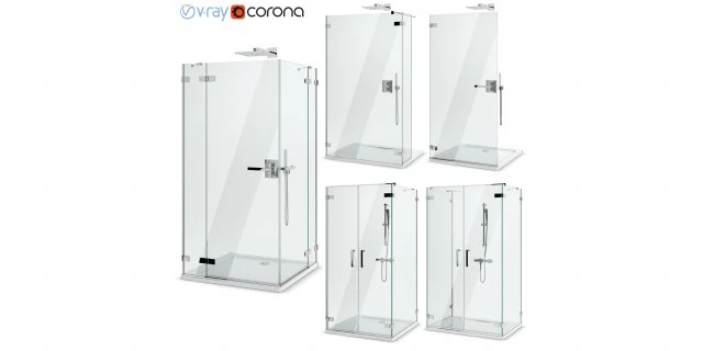 cabin showers radaway arta set 99 3D Model .c4d .max .obj .3ds .fbx .stl .blend 