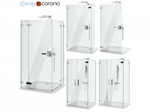 cabin showers radaway arta set 99 3D-Modell