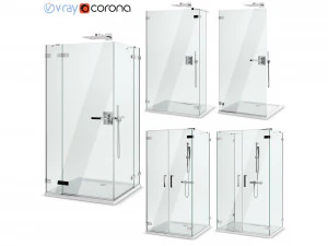 kabiny prysznicowe radaway arta zestaw 99 Model 3D