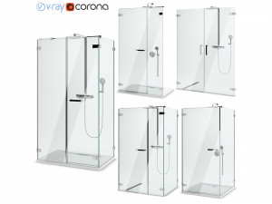cabin showers radaway arta set 100 3D Model