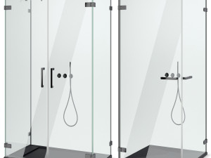 cabin showers radaway arta black set 102 3D मॉडल