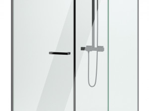 cabin showers radaway arta black set 102 3D मॉडल