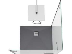 cabin showers radaway arta black set 102 3D मॉडल