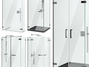 cabin showers radaway arta black set 103 3D Model