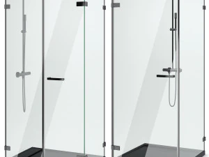 cabin showers radaway arta black set 103 3D Model