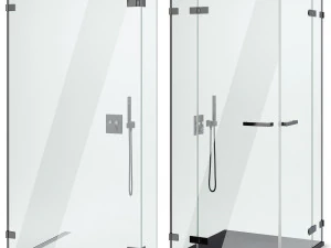 cabin showers radaway arta black set 103 3D Model