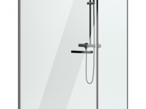 cabin showers radaway arta black set 103 3D 모델