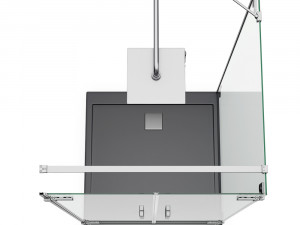 cabin showers radaway arta black set 103 3D 모델