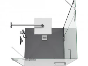 cabin showers radaway arta black set 103 3D Model