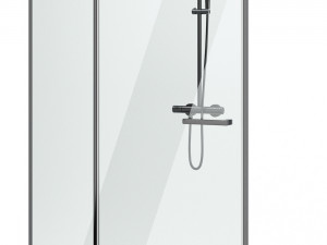 cabin showers radaway arta black set 104 3D Model