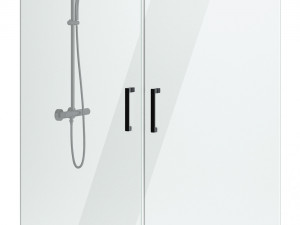 cabin showers radaway arta black set 104 3D Model