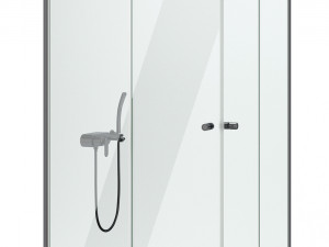 cabin showers radaway arta black set 104 3D Model