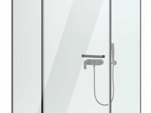 cabin showers radaway arta black set 104 3D Model