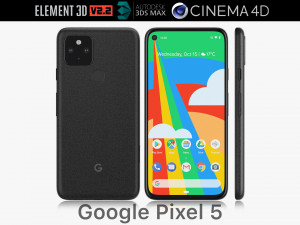 google pixel 5 Modèle 3D