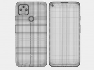 google pixel 5 and 4a 5g all colors Modelo 3D