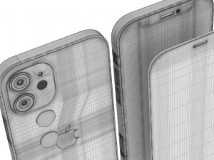 apple iphone 12 mini 3D 모델