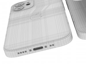 apple iphone 12 mini 3D 모델