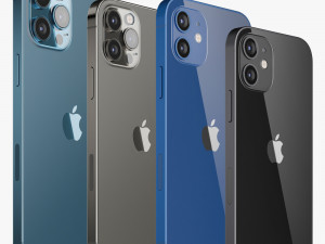 apple iphone 12 mini 12 12 pro 12 pro max 3D Model