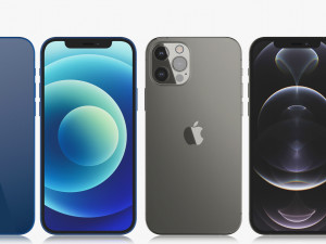 apple iphone 12 mini 12 12 pro 12 pro max 3D Model
