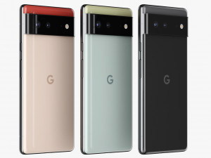 google pixel 6 all colors 3D Model